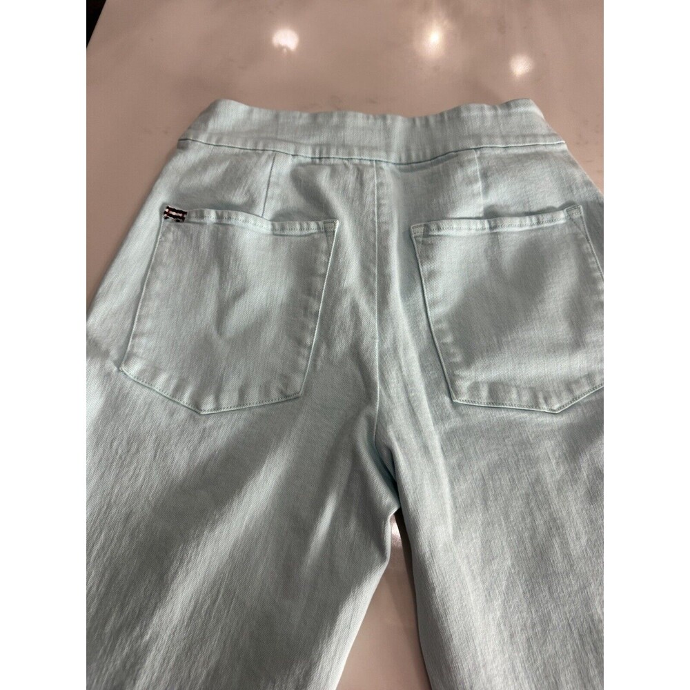 Alice + Olivia Womens Sz 28 x 32 Beautiful High Rise Seamed Bell denim Jeans - Picture 9 of 15
